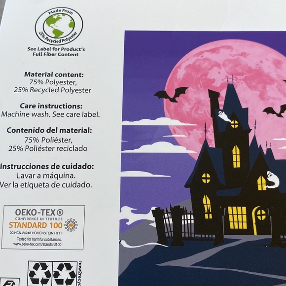 New Halloween Witch Town Throw Blanket - Picture 5 of 5